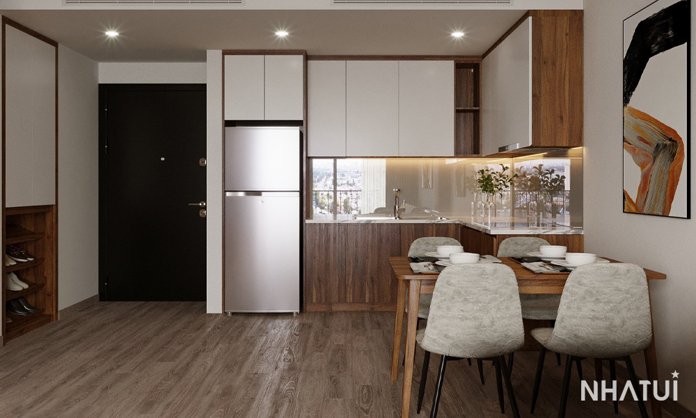 Không gian nội thất phòng khách của căn hộ Terra An Hưng do NHÀ TUI đảm nhận