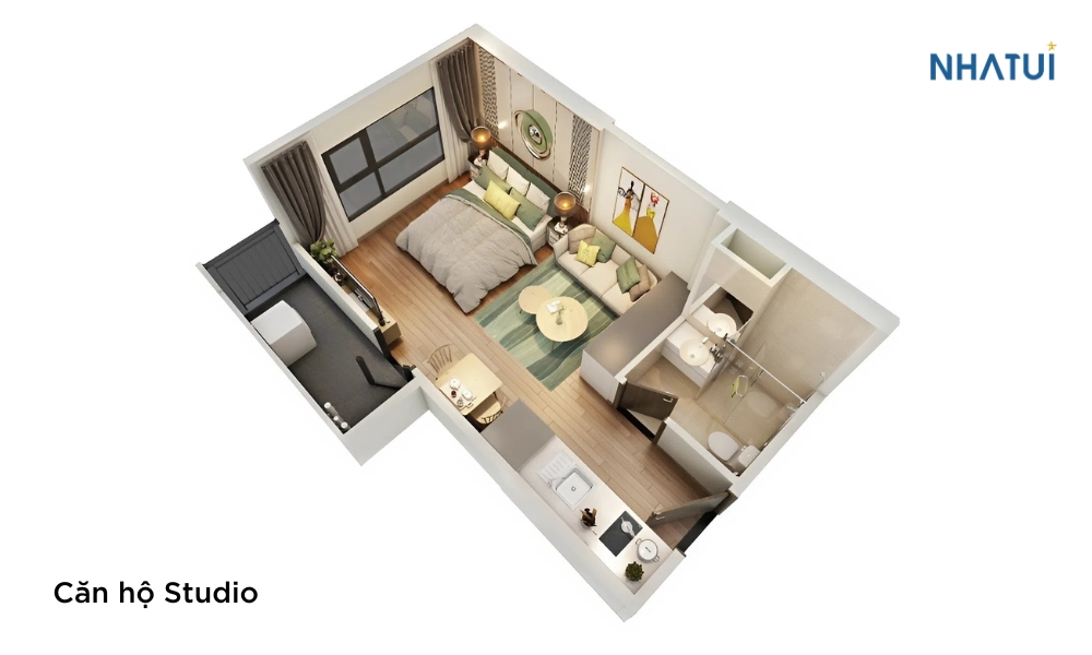 Mẫu thiết kế căn hộ Studio Vinhomes